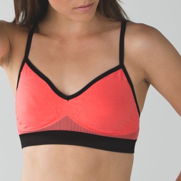 Lululemon hold your om bra 10 heathered grapefruit - Picture 2 of 3
